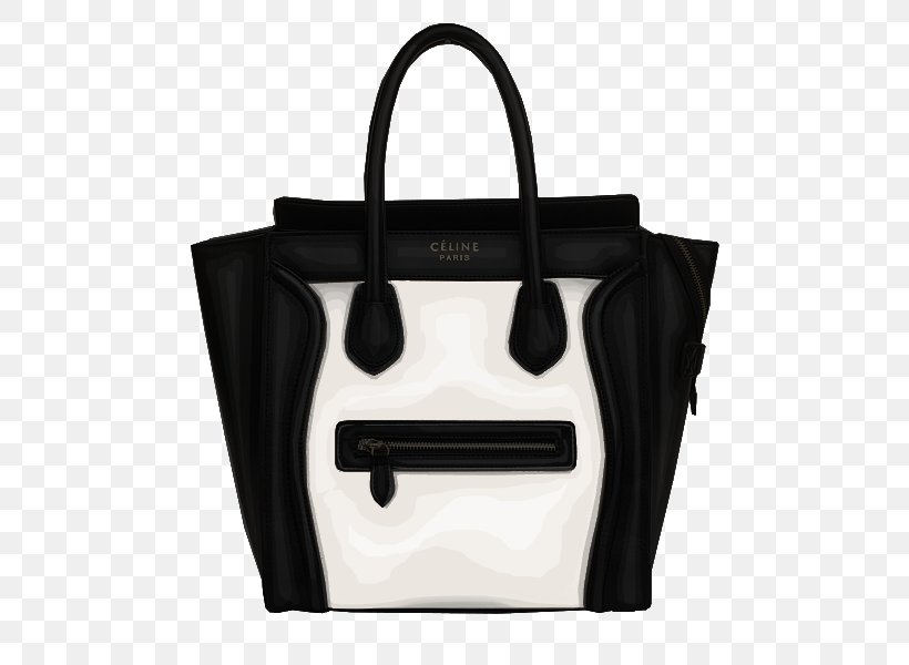 Tote Bag Leather Handbag Céline Satchel, PNG, 600x600px, Tote Bag, Artificial Leather, Bag, Black, Black And White Download Free