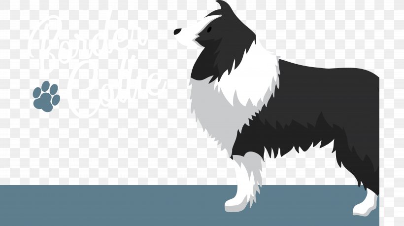 Border Collie Dog Breed Pet Animation, PNG, 6213x3477px, Border Collie, Animal, Animation, Breed Group Dog, Carnivoran Download Free