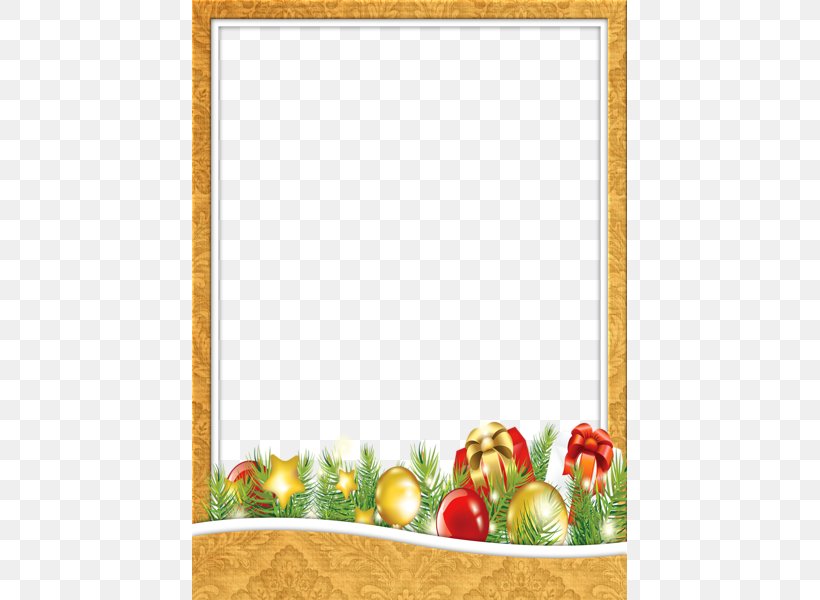 Christmas Ornament Picture Frame Clip Art, PNG, 435x600px, Christmas, Christmas Ornament, Digital Photo Frame, Film Frame, Flower Download Free