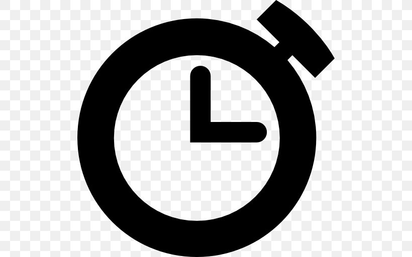 Timer Chronometer Watch Download Clock, PNG, 512x512px, Timer, Area, Black And White, Brand, Chronometer Watch Download Free