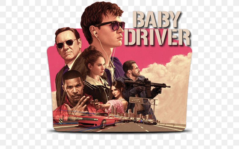 Edgar Wright Ansel Elgort Kevin Spacey Baby Driver Film, PNG, 512x512px, Edgar Wright, Adventure Film, Album Cover, Ansel Elgort, Baby Driver Download Free