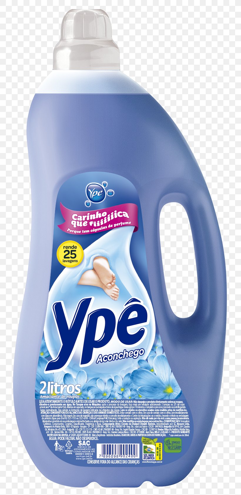 Fabric Softener Química Amparo Ltda. Comfort Amaciante Ypê Aconchego 2 Litros Amaciante Concentrado Ypê Liberdade 500ml, PNG, 787x1682px, Fabric Softener, Brand, Cleaning, Clothing, Comfort Download Free