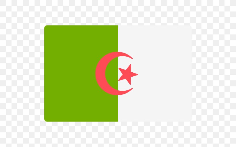 Flag Of Algeria National Flag World Flag, PNG, 512x512px, Algeria, Area, Brand, Computer, Creative Commons License Download Free