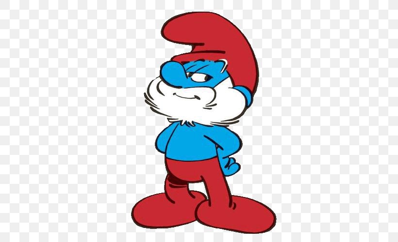 Papa Smurf The Smurfs Grouchy Smurf Character YouTube, PNG, 500x500px, Watercolor, Cartoon, Flower, Frame, Heart Download Free