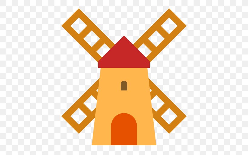 Windmill, PNG, 512x512px, Windmill, Area, Artwork, Logo, Orange Download Free