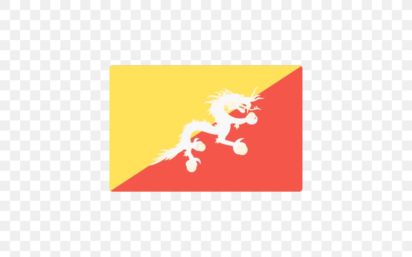Flag Of Bhutan Druk National Flag, PNG, 512x512px, Flag Of Bhutan, Bhutan, Brand, Chinese Dragon, Druk Download Free