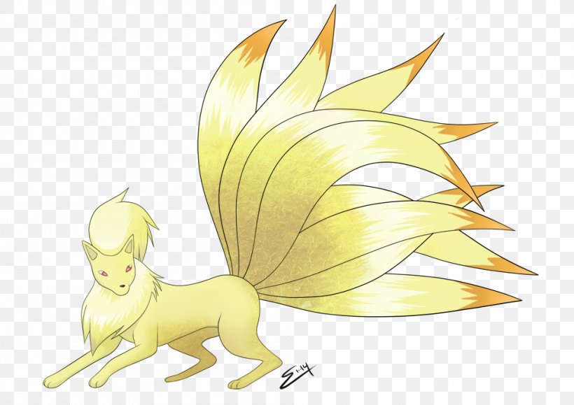 Pokémon FireRed And LeafGreen Ninetales Fan Art Canidae, PNG, 1000x707px, Watercolor, Cartoon, Flower, Frame, Heart Download Free