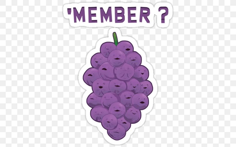 Telegram Sticker Member Berries VKontakte Film, PNG, 512x512px, Telegram, Film, Food, Fruit, Grape Download Free