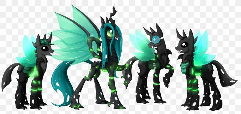 Pony Changeling Evolution DeviantArt Drawing, PNG, 1295x617px, Pony, Action Figure, Animal Figure, Art, Changeling Download Free