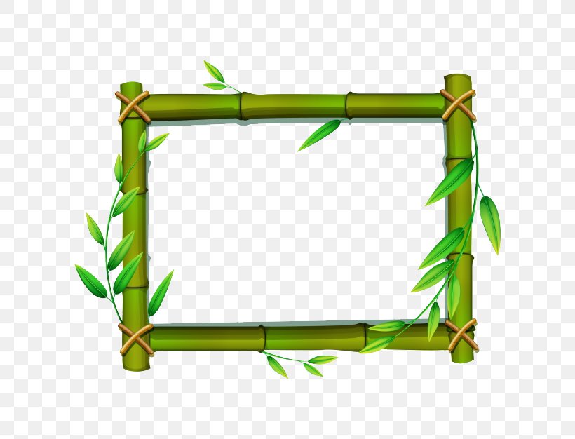 Bamboo Picture Frame Clip Art, PNG, 626x626px, Bamboo, Area, Grass, Green, Picture Frame Download Free