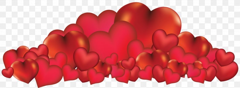 Heart Clip Art, PNG, 2500x921px, Heart, Display Resolution, Flower, Petal, Red Download Free