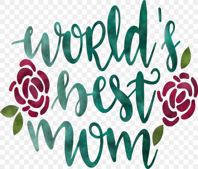 Mothers Day Worlds Best Mom, PNG, 3000x2560px, Mothers Day, Floral Design, Flower, Fruit, Leaf Download Free