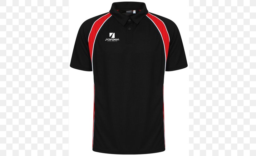 Sports Fan Jersey T-shirt Polo Shirt Collar Tennis Polo, PNG, 500x500px, Sports Fan Jersey, Active Shirt, Black, Brand, Collar Download Free
