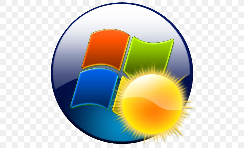 Windows 7 Microsoft Windows Microsoft Corporation Windows Vista, PNG, 500x500px, Windows 7, Ball, Computer, Computer Software, Microsoft Corporation Download Free