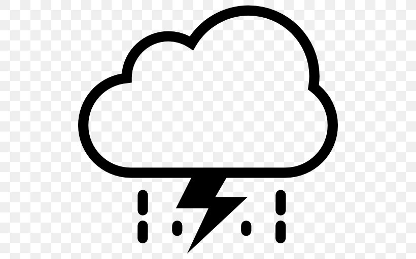 Storm Rain Cloud Weather Lightning, PNG, 512x512px, Storm, Area, Black, Black And White, Cloud Download Free