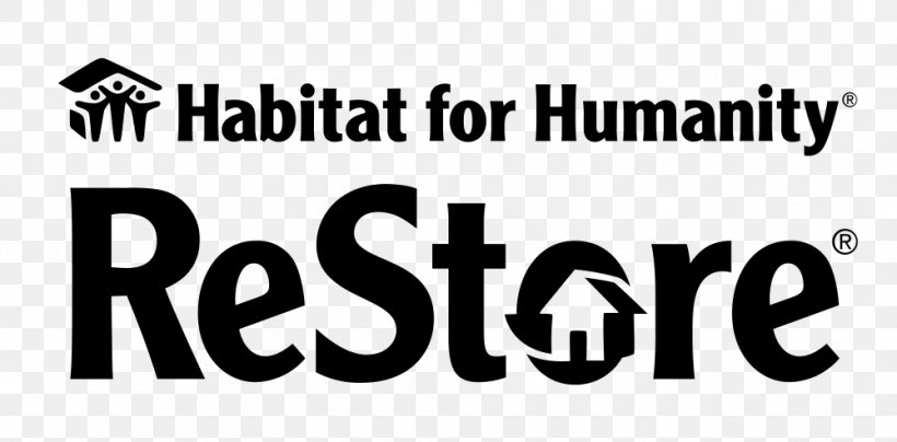 Tulsa Habitat For Humanity ReStore Donation Habitat For Humanity Of Bergen County ReStore, PNG, 1000x493px, Habitat For Humanity Restore, Area, Black, Black And White, Brand Download Free