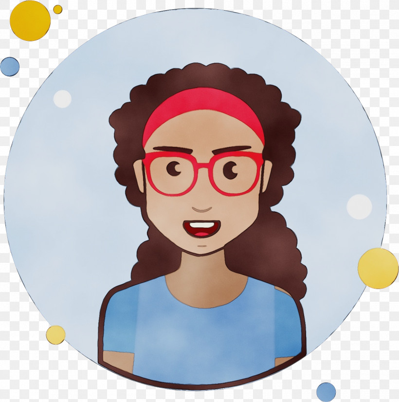 Glasses, PNG, 1249x1259px, Watercolor, Brown, Brown Long Curly, Brown Long Curly Hair Wig, Cartoon Download Free