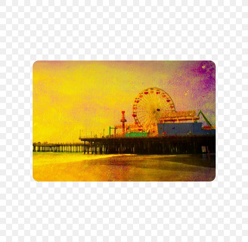 Santa Monica Pier Rectangle Sticker Rainbow, PNG, 800x800px, Santa Monica Pier, Rainbow, Rectangle, Santa Monica, Sticker Download Free
