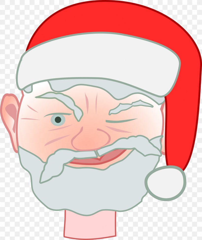 Santa Claus Christmas Clip Art, PNG, 2020x2400px, Watercolor, Cartoon, Flower, Frame, Heart Download Free