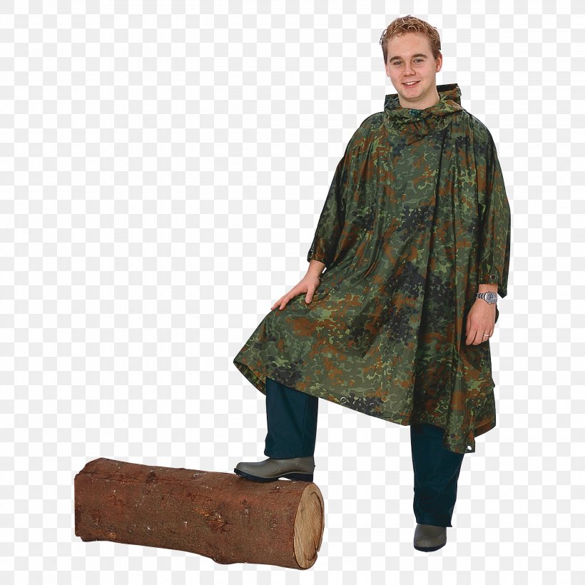 Poncho Jacket Outerwear Overall Clothing, PNG, 3000x3000px, Poncho, Angling, Camouflage, Clothing, Collar Download Free