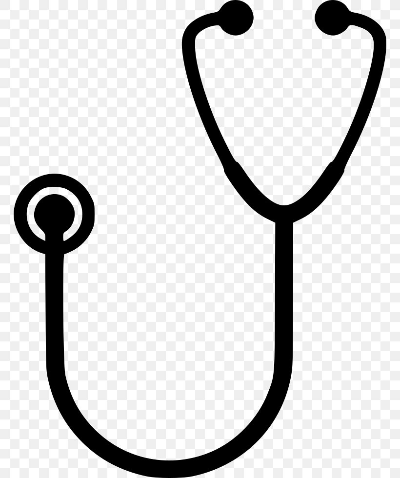 Stethoscope Medicine Clip Art, PNG, 764x980px, Stethoscope, Area, Black And White, Language, Line Art Download Free
