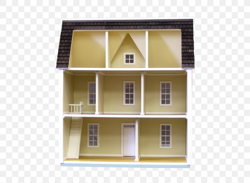 Dollhouse Toy Inch Farmhouse 1950s, PNG, 600x600px, Dollhouse, Elevation, Facade, Farmhouse, Home Download Free