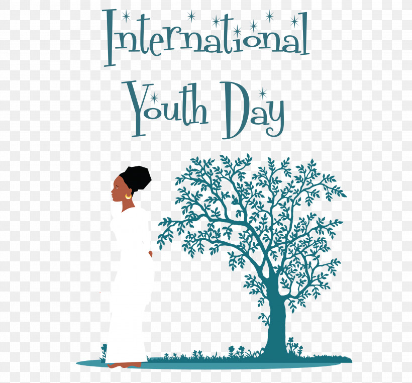 International Youth Day Youth Day, PNG, 3000x2790px, International Youth Day, Black And White, Drawing, Silhouette, Stencil Download Free