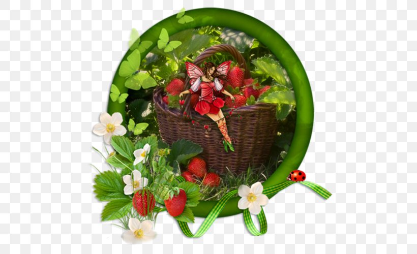 Strawberry Food Gift Baskets Floral Design Fruit, PNG, 500x500px, Strawberry, Basket, Berry, Cut Flowers, Drawing Download Free