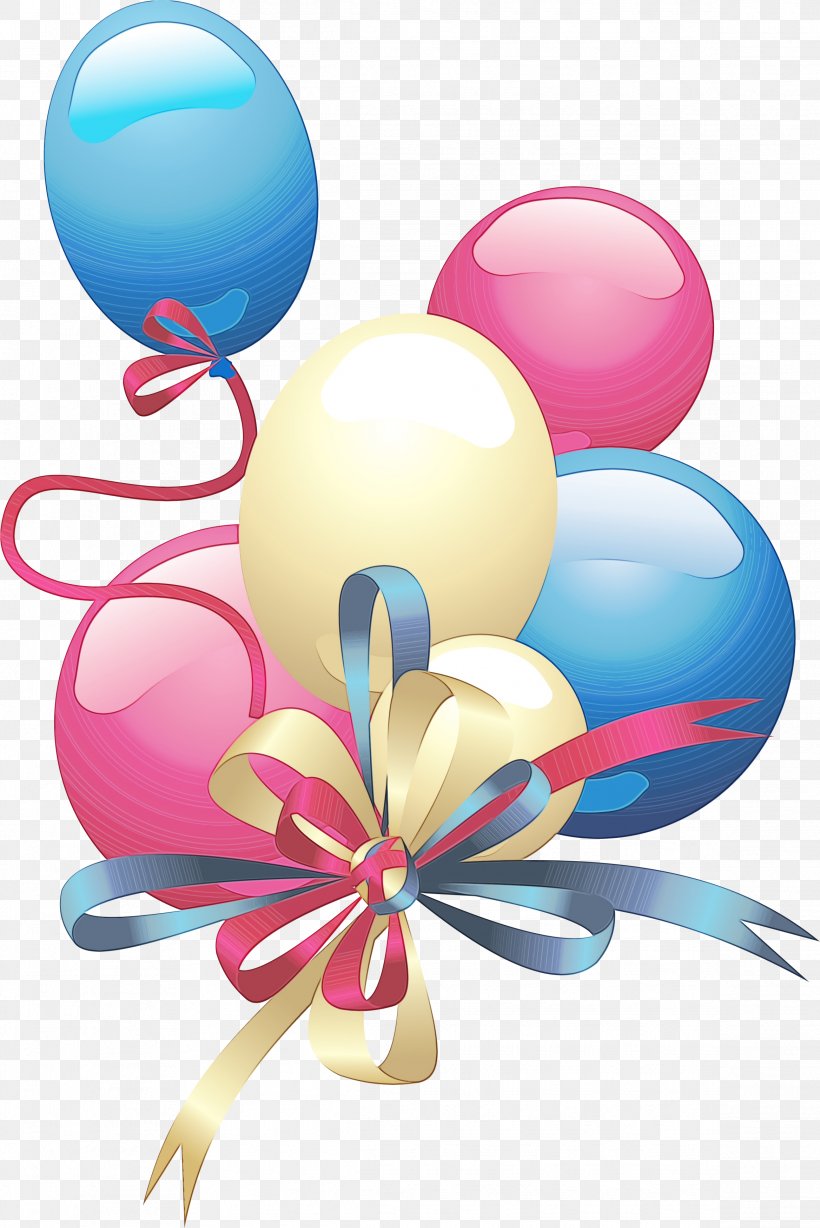 Blue Balloons, PNG, 2336x3501px, Watercolor, Ballonnen Happy Birthday 10st, Balloon, Beach Ball, Birthday Download Free