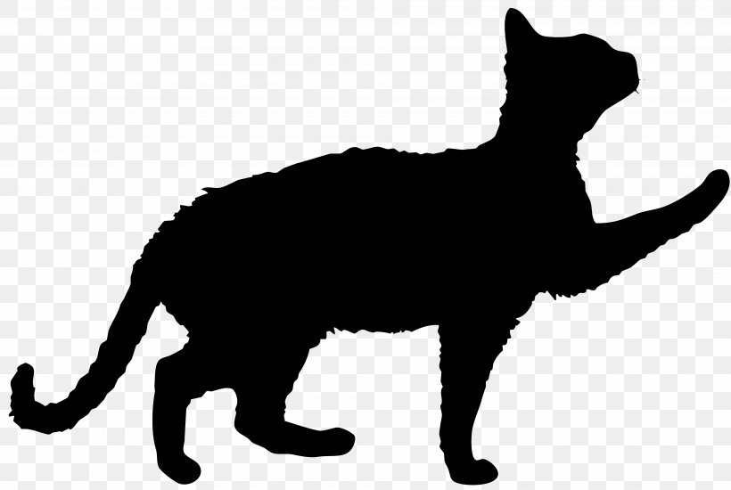 Domestic Short-haired Cat Kitten Stencil Black Cat, PNG, 3840x2578px, Cat, Art, Black, Black And White, Black Cat Download Free