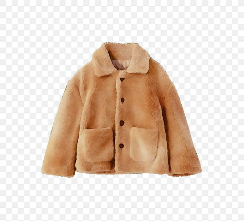 Fur Clothing Coat Beige Clothing Fur, PNG, 558x744px, Watercolor, Beige, Clothing, Coat, Fur Download Free