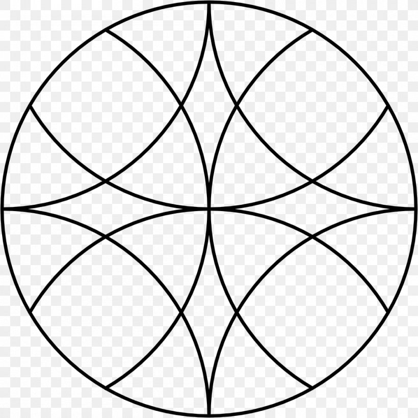 Mandala Template Overlapping Circles Grid Pattern, PNG, 1000x1000px, Mandala, Area, Ball, Black, Black And White Download Free