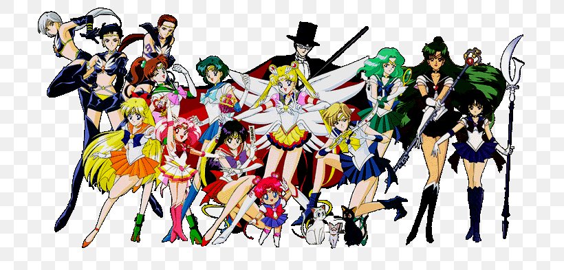 Sailor Moon Chibiusa Tuxedo Mask Luna Character, PNG, 720x393px, Watercolor, Cartoon, Flower, Frame, Heart Download Free