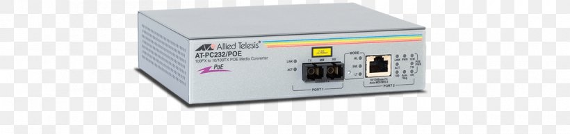 Fiber Media Converter Allied Telesis Fast Ethernet Power Over Ethernet Computer Network, PNG, 1200x283px, Fiber Media Converter, Allied Telesis, Computer Network, Electronics Accessory, Ethernet Download Free