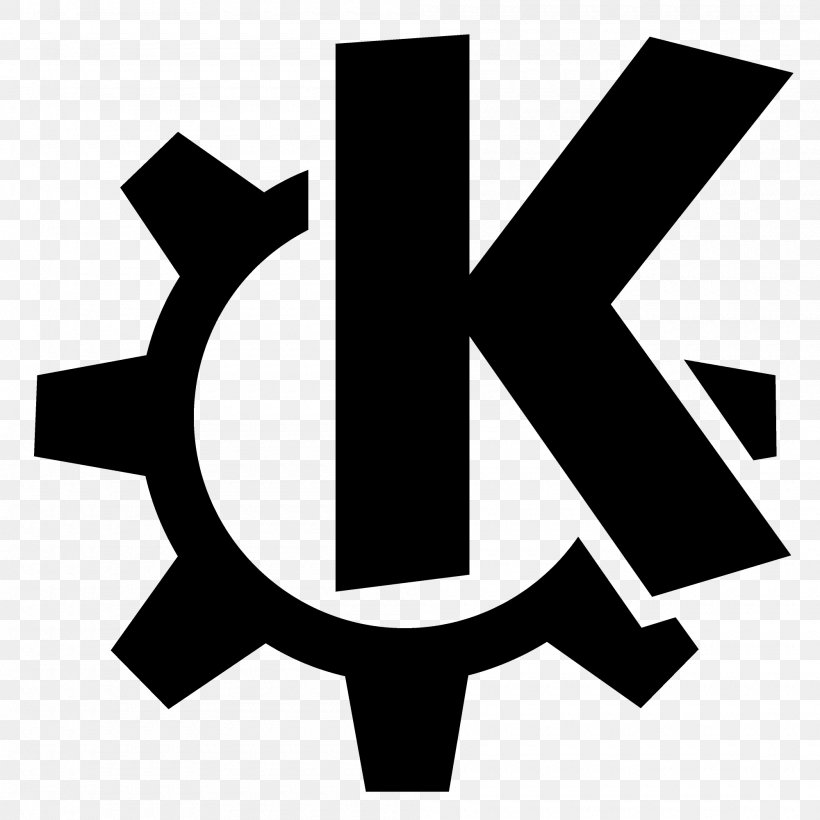 KDE Plasma 4 Linux, PNG, 2000x2000px, Kde, Black And White, Brand, Computer Software, Gzip Download Free