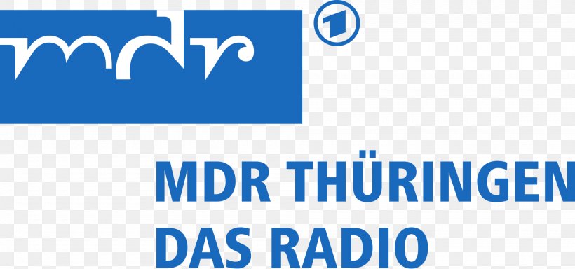 MDR Thüringen Mitteldeutscher Rundfunk Television MDR Fernsehen Radio, PNG, 2000x937px, Mitteldeutscher Rundfunk, Area, Blue, Brand, Digital Audio Broadcasting Download Free
