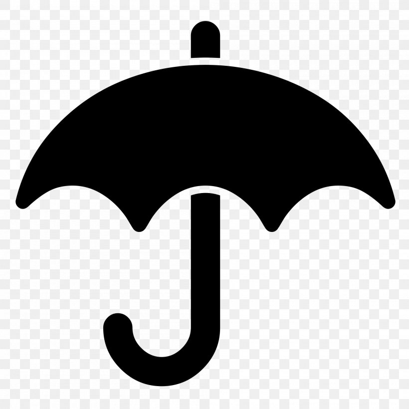 Umbrella Insurance Font Awesome Clip Art, PNG, 2000x2000px, Umbrella, Black, Black And White, Font Awesome, Icon Design Download Free