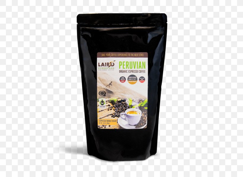 Organic Coffee Organic Food Coffee Bean Flavor, PNG, 519x600px, Coffee, Brand, Coffee Bean, Flavor, Laird Superfood Download Free