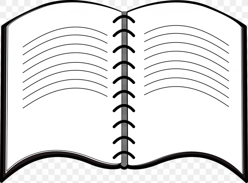 Paper Notebook Laptop Clip Art, PNG, 1280x948px, Paper, Area, Black, Black And White, Book Download Free