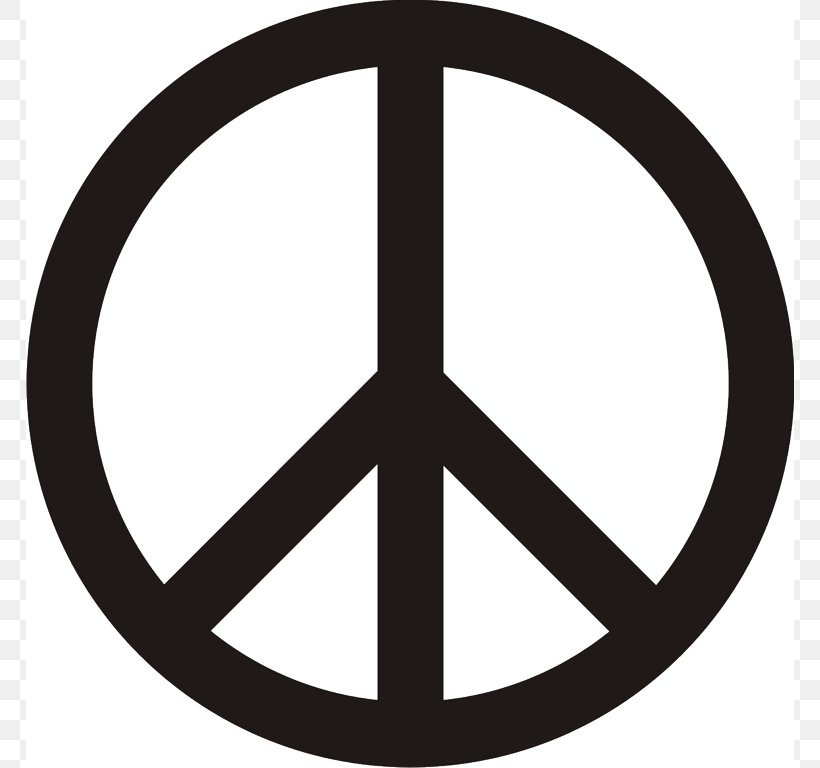 Peace Symbols Clip Art, PNG, 768x768px, Peace Symbols, Black And White, Gerald Holtom, Olive Branch, Peace Download Free