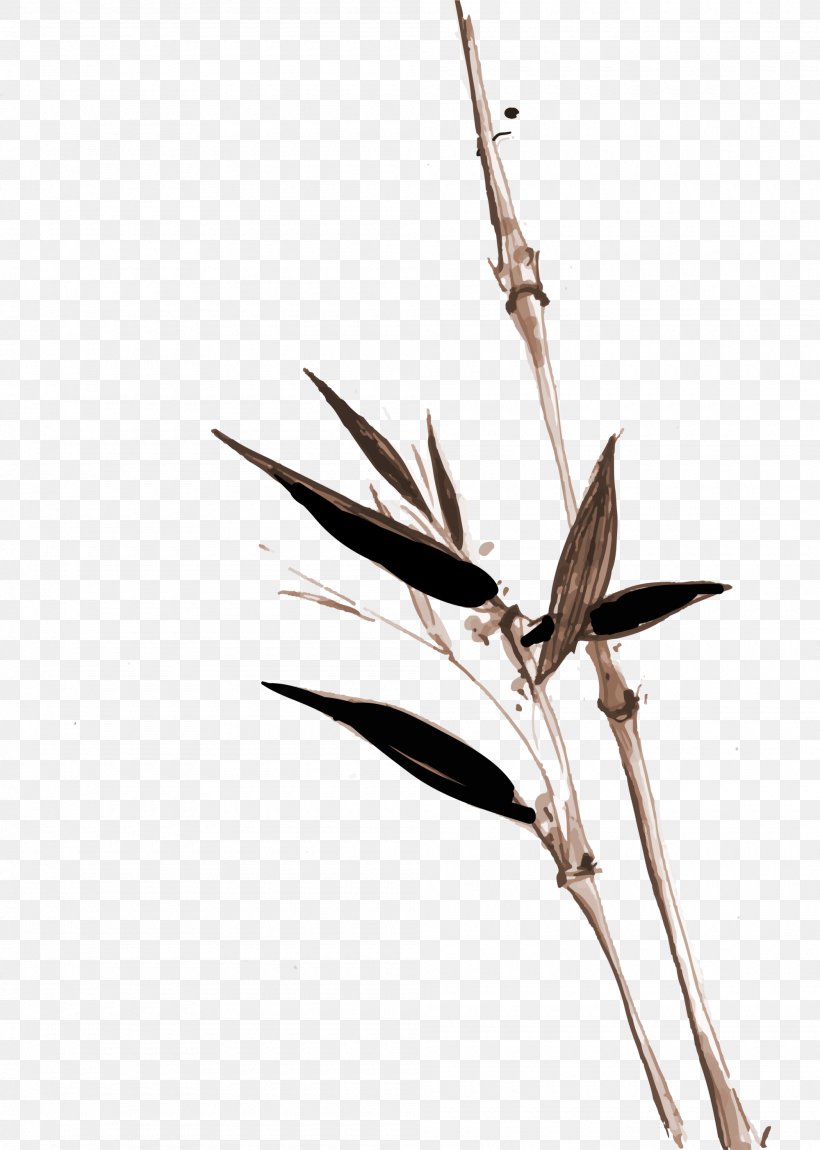 Bird Bamboo, PNG, 2000x2807px, Bird, Art, Bamboo, Black And White, Branch Download Free