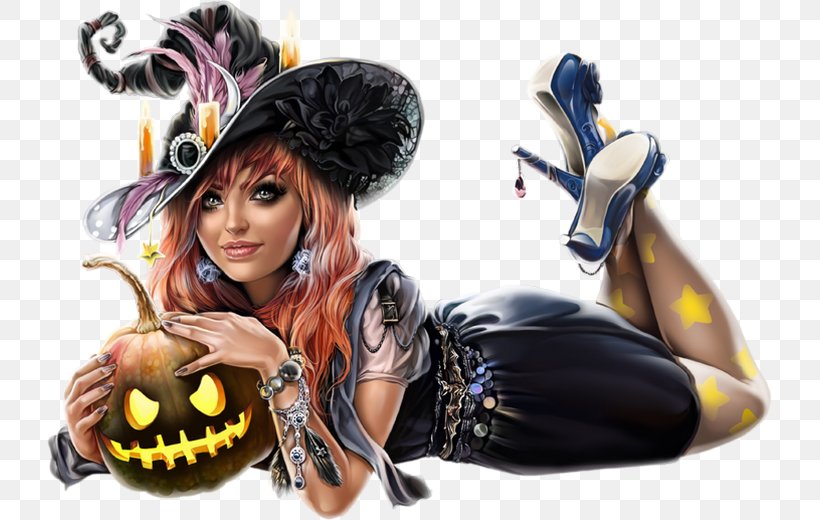 Halloween Witchcraft Woman Clip Art, PNG, 725x520px, Watercolor, Cartoon, Flower, Frame, Heart Download Free