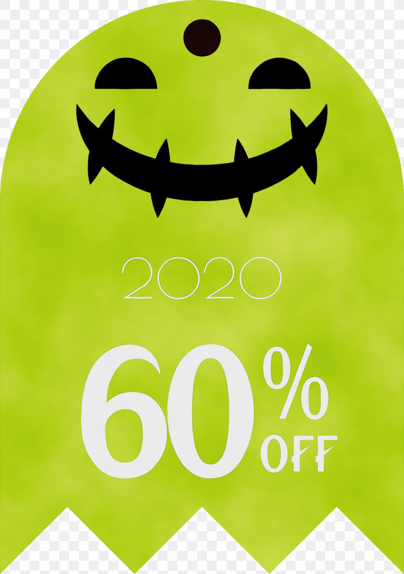 Logo Smiley Font Yellow Meter, PNG, 2107x3000px, 60 Discount, 60 Off, Halloween Discount, Halloween Sales, Logo Download Free