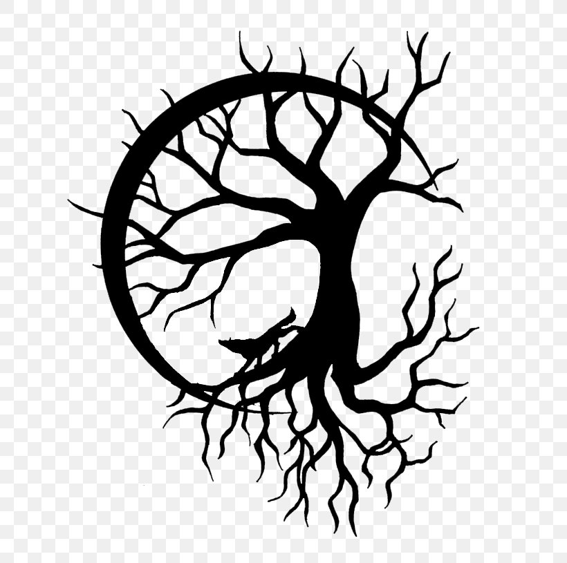 Tree Of Life Tattoo Celtic Sacred Trees Celtic Knot, PNG, 734x815px, Tree Of Life, Art, Artwork, Black And White, Branch Download Free