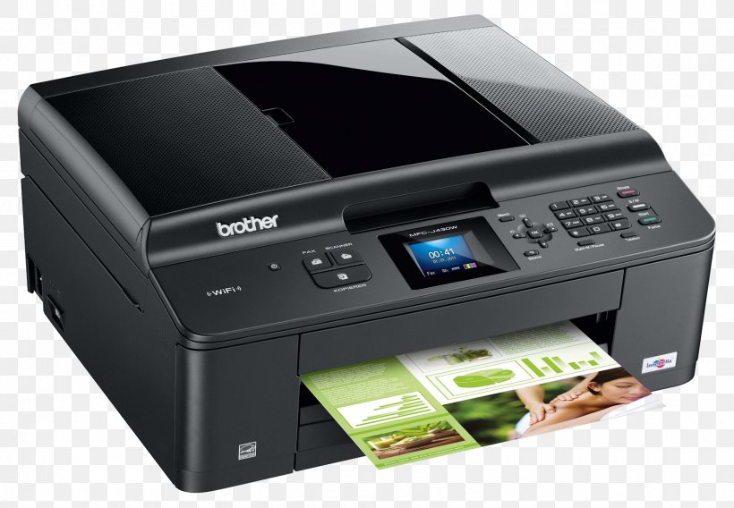 Multi-function Printer Brother Industries Inkjet Printing Printer Driver, PNG, 1772x1229px, Printer, Android, Automatic Document Feeder, Brother Industries, Computer Download Free