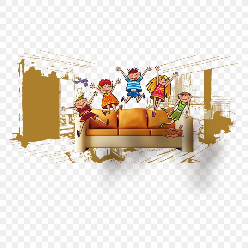 Cartoon Family Illustration, PNG, 1200x1200px, Cartoon, Art, Designer, Family, Furniture Download Free