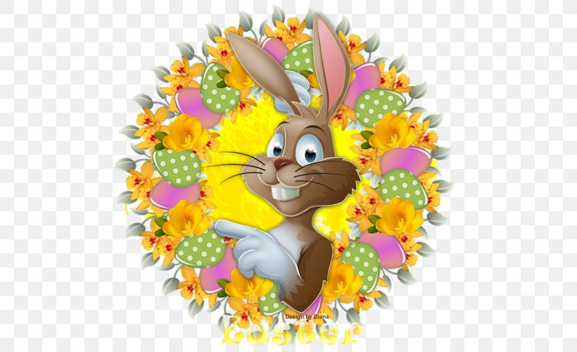 Easter Bunny, PNG, 500x500px, Easter Bunny, Community, Cut Flowers, Easter, Ecard Download Free