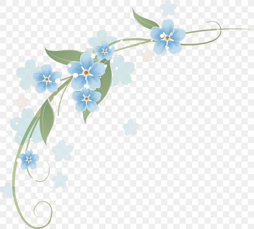 Flower Rendering Clip Art, PNG, 1024x921px, Flower, Blue, Branch, Digital Media, Flora Download Free