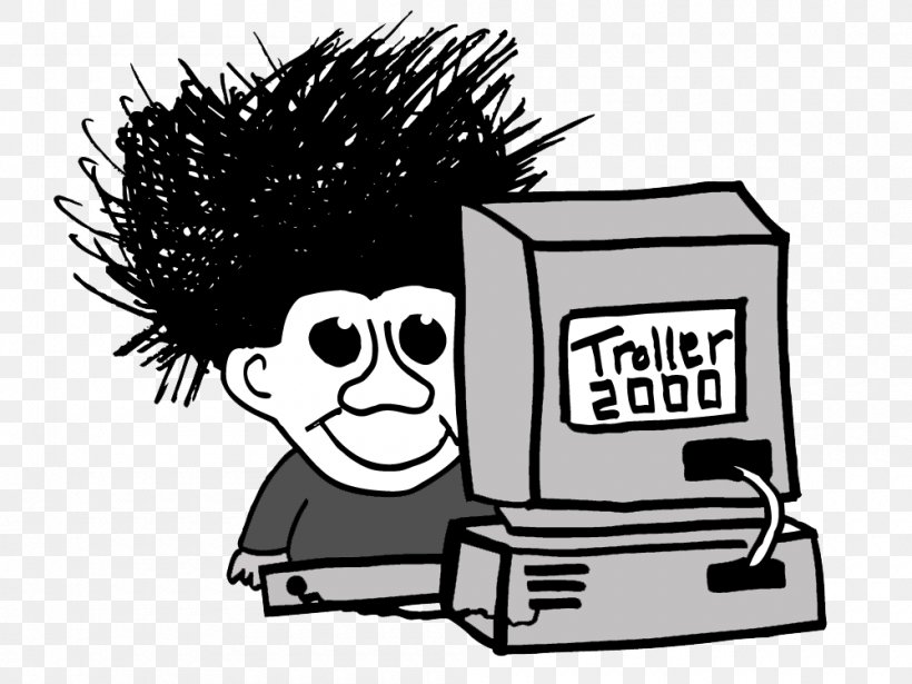 Internet Troll Social Media Clip Art, PNG, 1000x750px, Internet Troll, Art, Black And White, Brand, Caricature Download Free