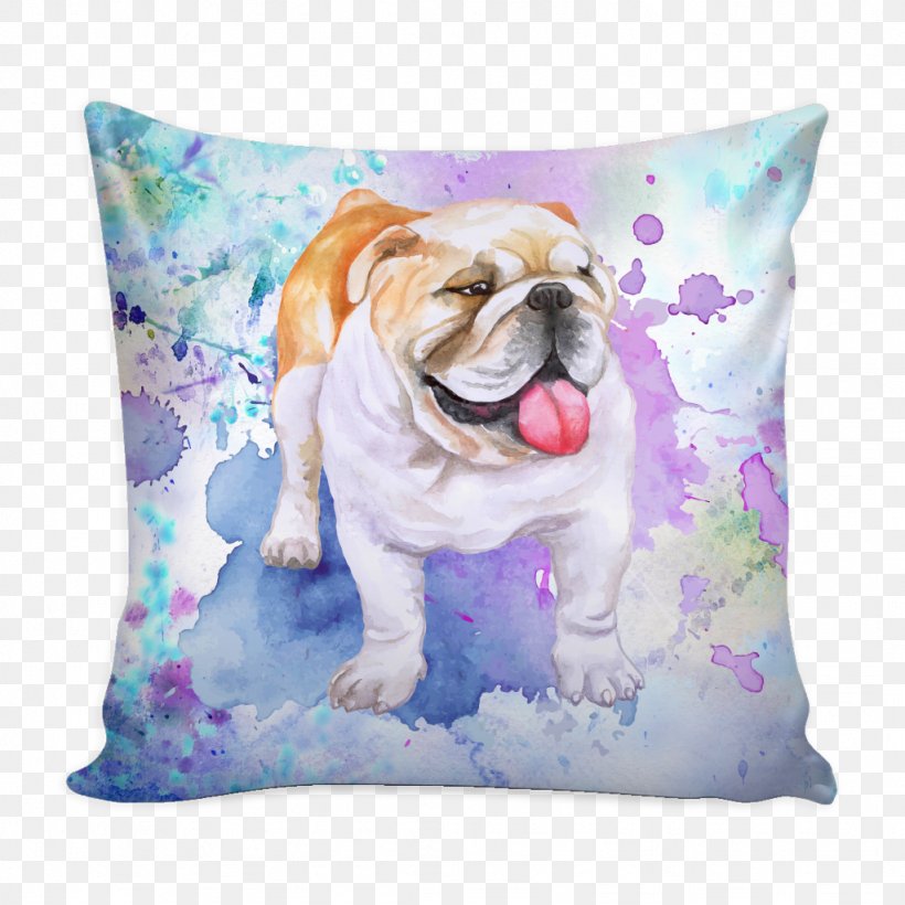 Toy Bulldog Puppy Dog Breed Throw Pillows, PNG, 1024x1024px, Toy Bulldog, Breed, Bulldog, Carnivoran, Cushion Download Free